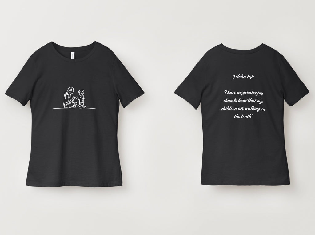 Boy and Mom Bible Verse Tee
