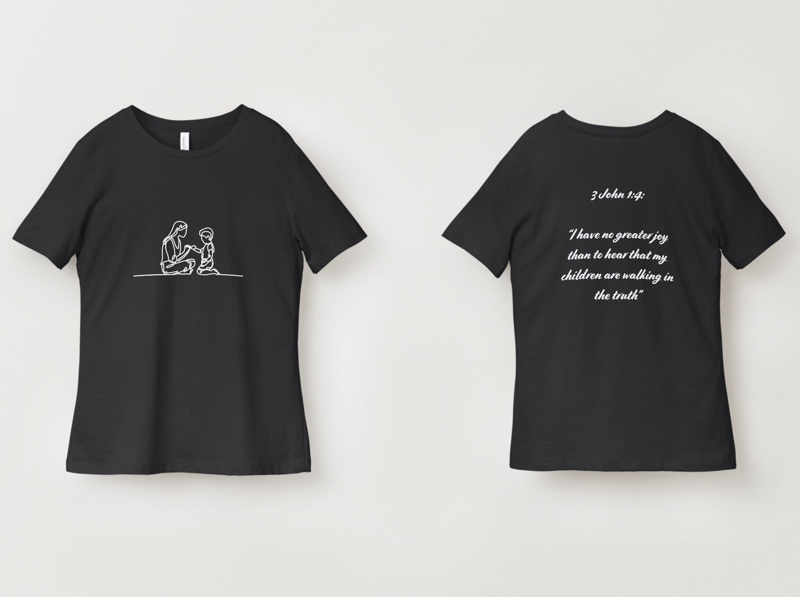 Boy and Mom Bible Verse Tee