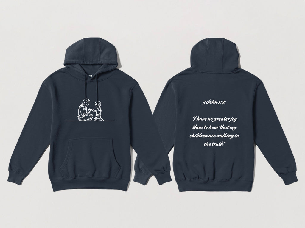 Boy and Mom Bible verse Hoodie