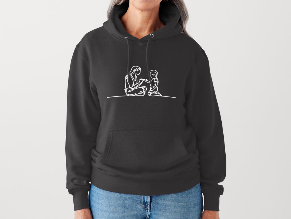 Boy and Mom Bible verse Hoodie