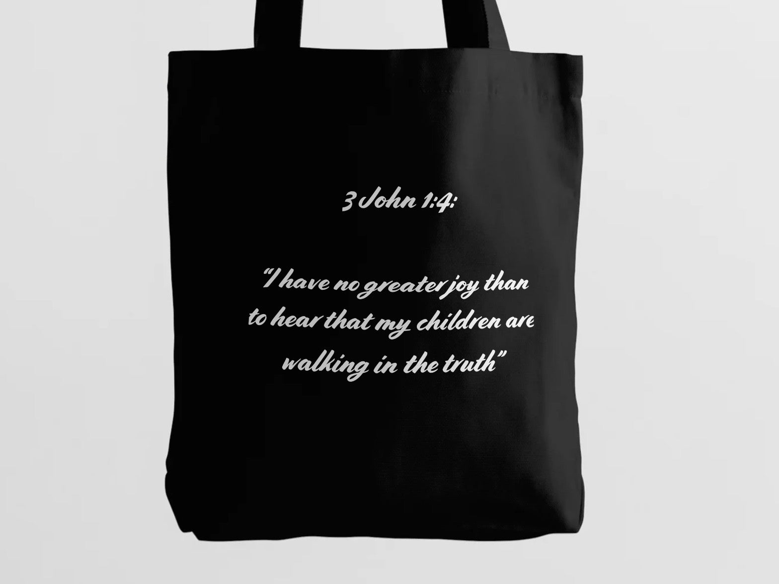 Girl and Mom Bible Verse Tote