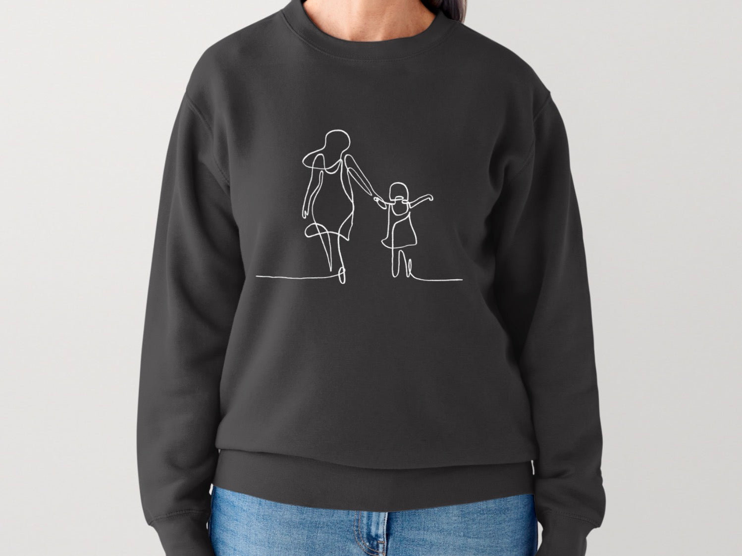 Girl and Mom Bible Verse Sweatshirt