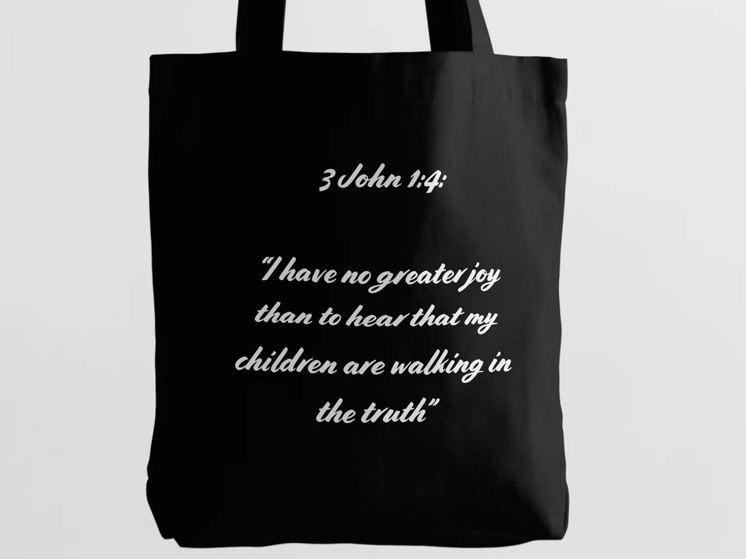 Boy and Mom Bible Verse Tote