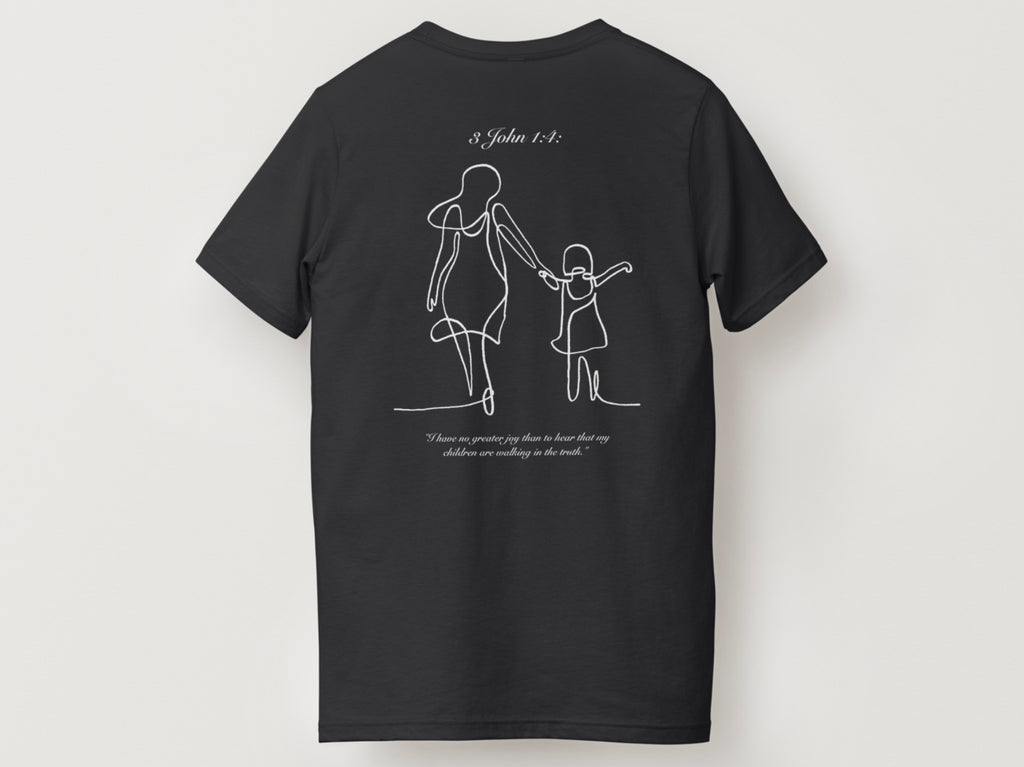 Girl and Mom Bible verse Tee