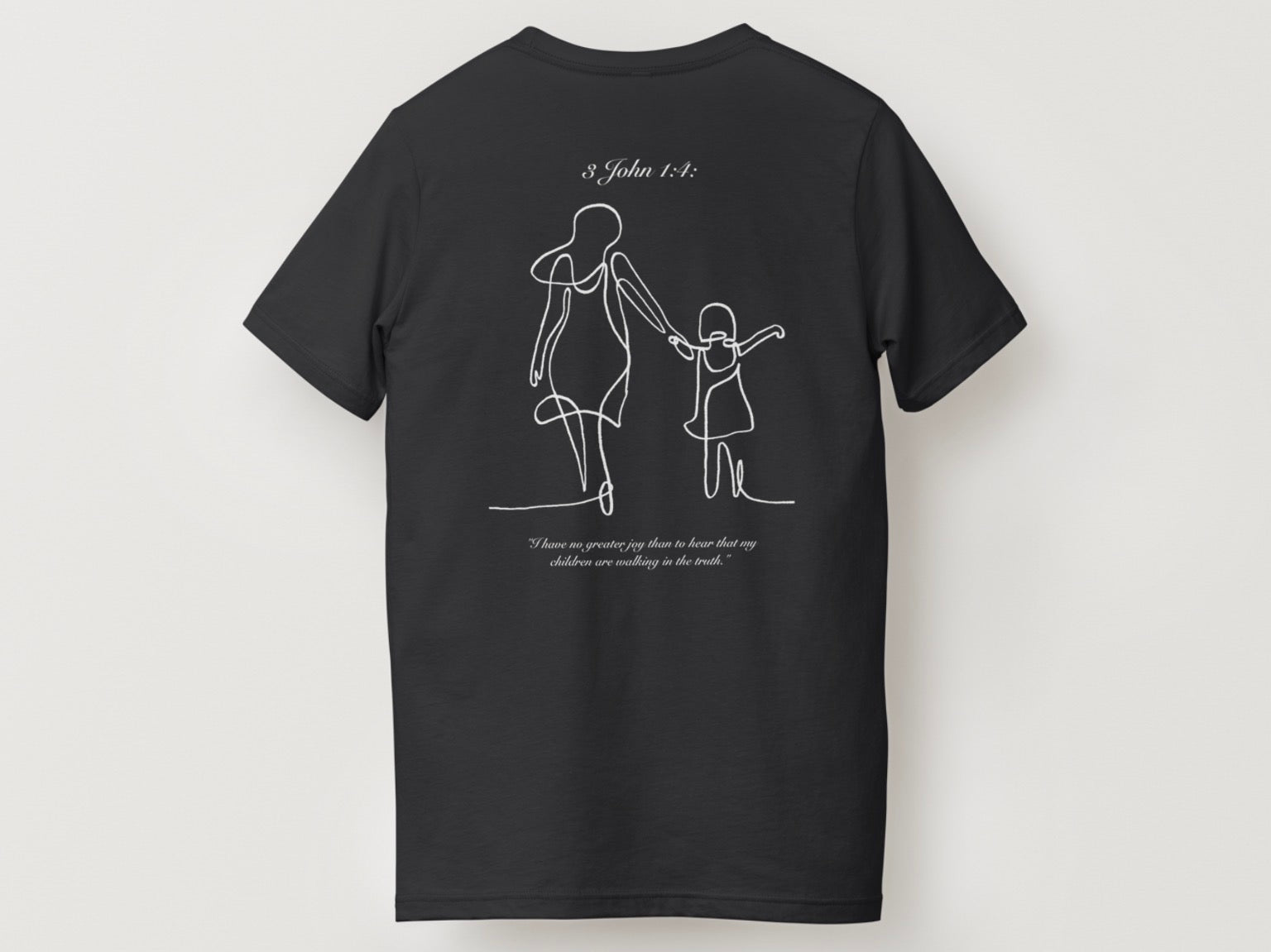 Girl and Mom Bible verse Tee
